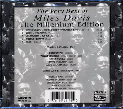 Miles Davis - The Very Best Of Miles Davis: The Millenium Edition Music CD