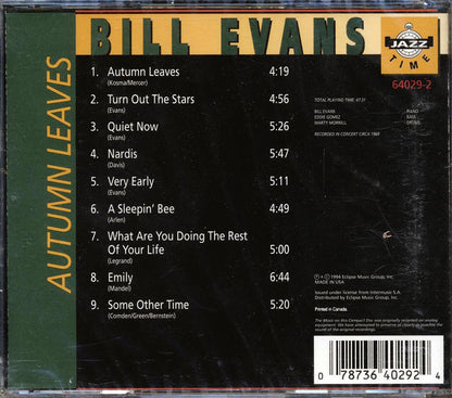 Bill Evans - Autumn Leaves Music CD