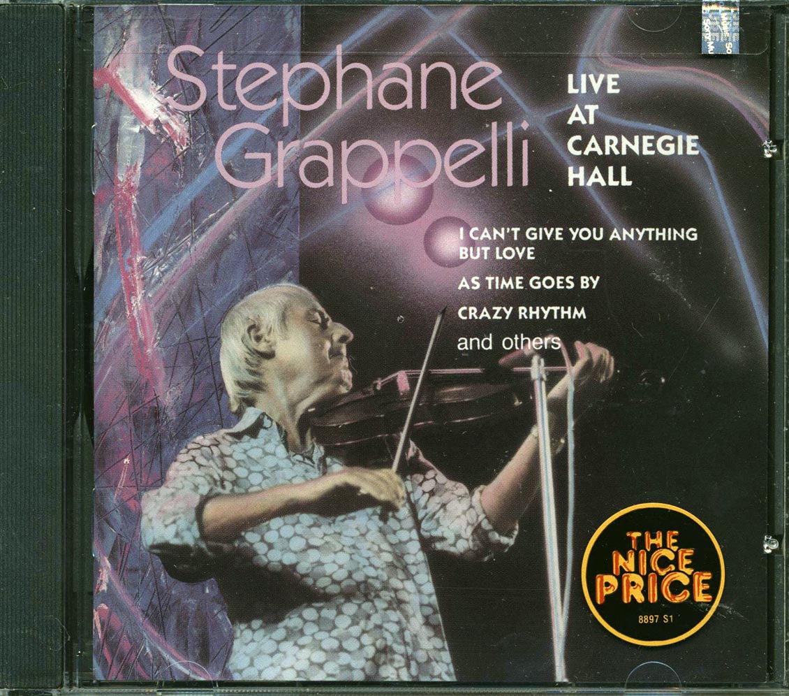 Stephane Grappelli - Live At Carnegie Hall Music CD