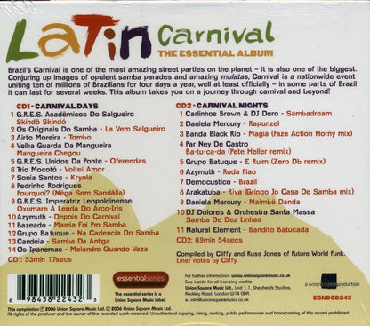 Do Salgueiro, Airto Moreira, Trio Mocoto, Etc. - Latin Carnival: The Essential Album (25 tracks) (2xCD) Music CD