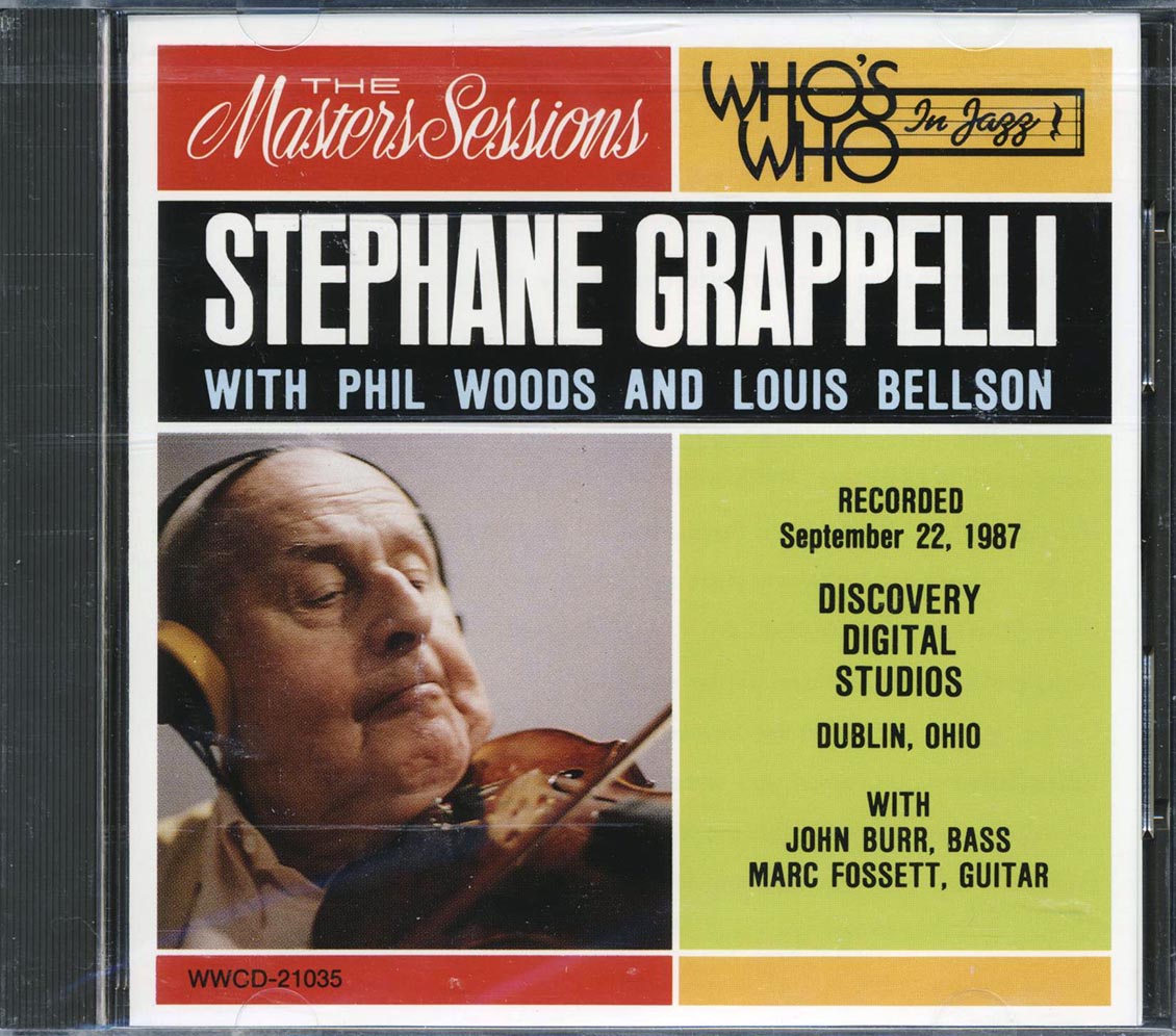 Stephane Grappelli, Phil Woods, Louis Bellson - Recorded September 22, 1987 Music CD
