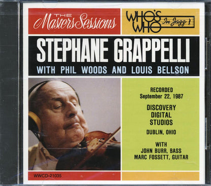 Stephane Grappelli, Phil Woods, Louis Bellson - Recorded September 22, 1987 Music CD