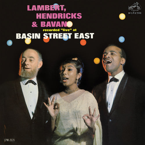the album cover for Hendricks Lambert & Bavan - At Basin Street East