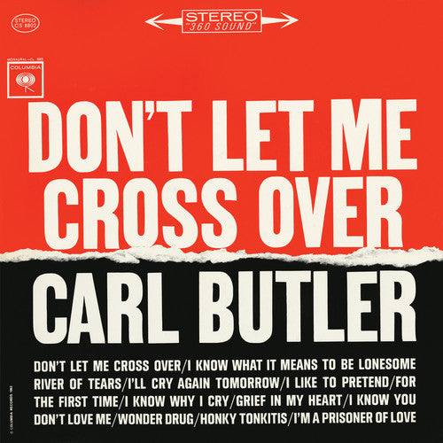 the album cover for Carl Butler - Don't Let Me Cross Over