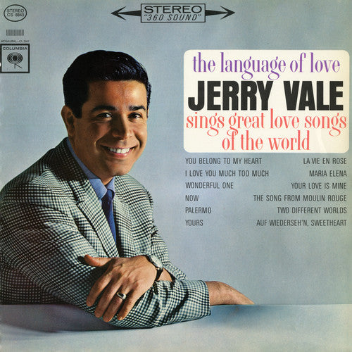 the album cover for Jerry Vale - The Language of Love