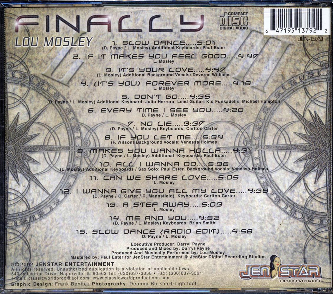 Lou Mosley - Finally Music CD