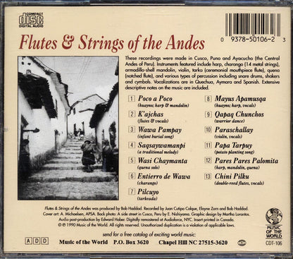 Various - Flutes & Strings Of The Andes Music CD