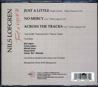 Nils Lofgren - Just A Little (marked/ltd stock) Music CD