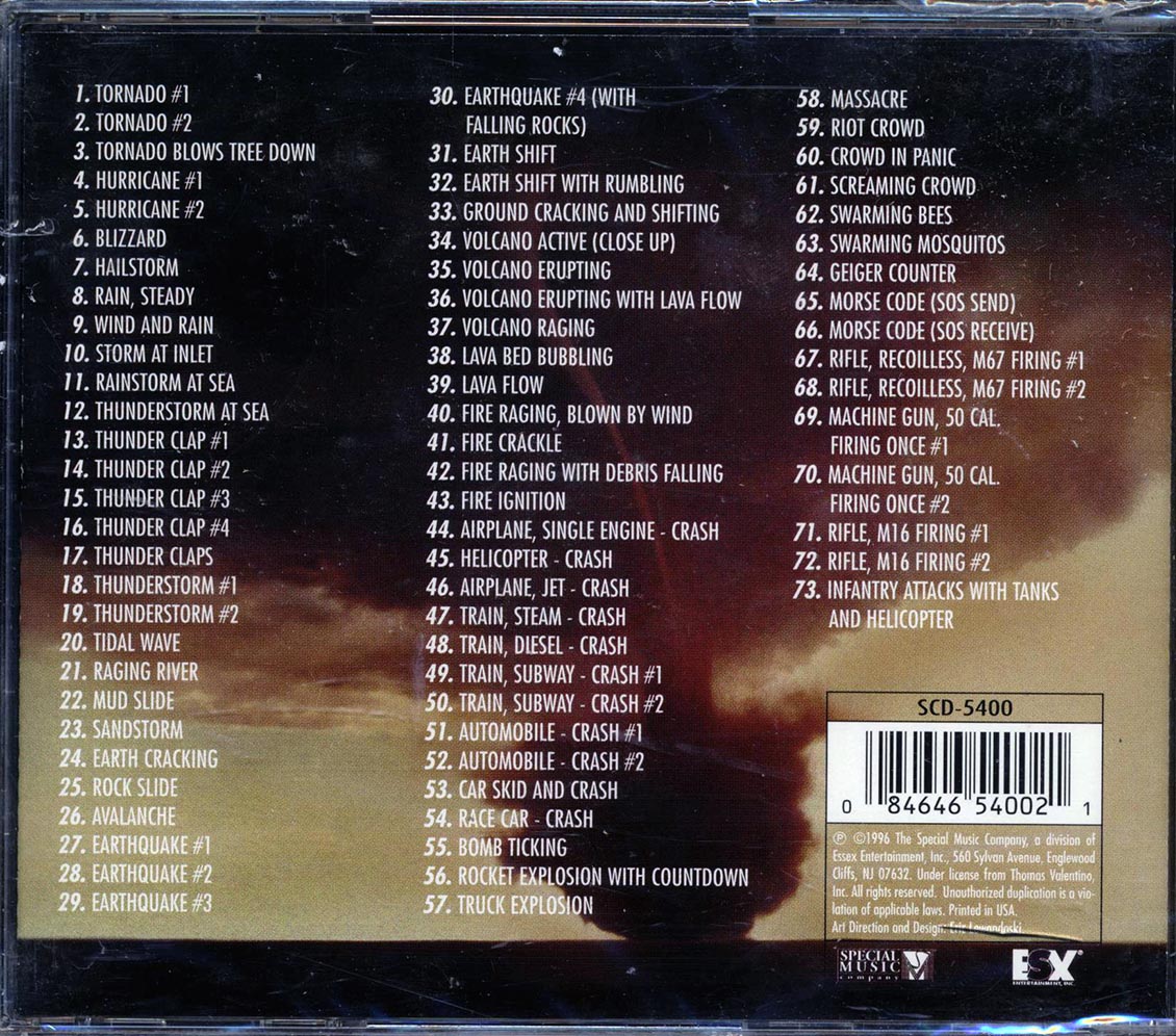 Mother Nature - Twisters And Other Sounds Of Destruction Music CD