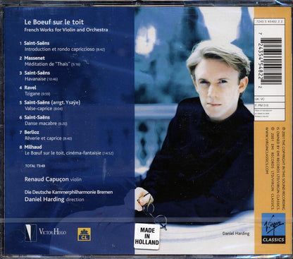 Renaud Capucon, Daniel Harding, Die Deutsche Kammerphilharmonie Bremen - Le Boeuf Sur Le Toit: French Works For Violin And Orchestra Music CD