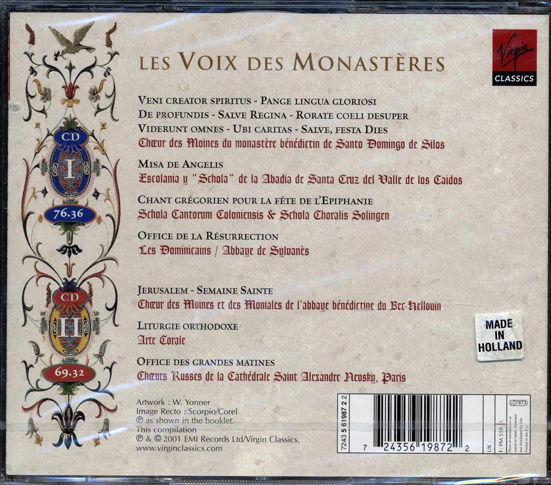 Various - Les Voix Des Manasteres Music CD