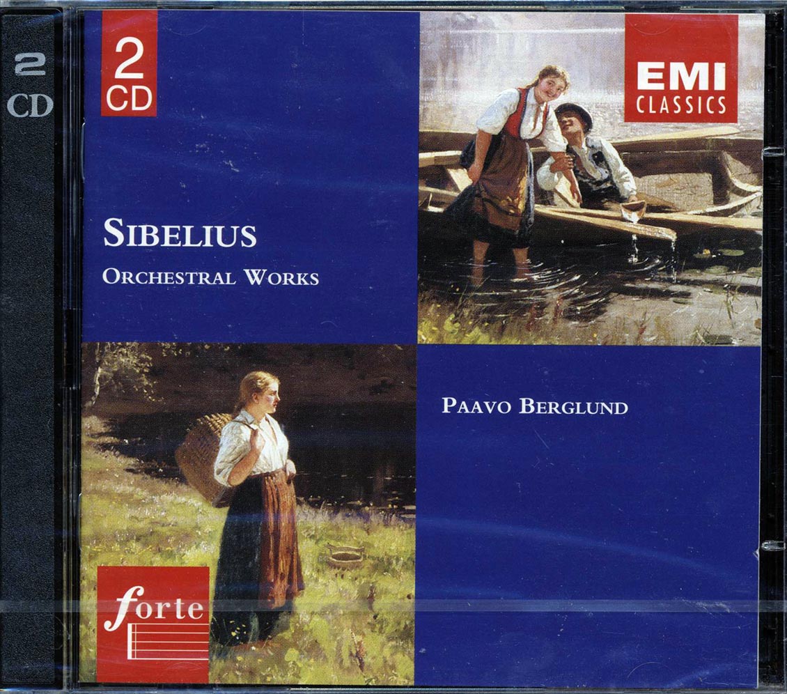 Sibelius, Bournemouth Symphony Orchestra, Paavo Berglund - Orchestral Works (24 tracks) (2xCD) (incl. large booklet) Music CD