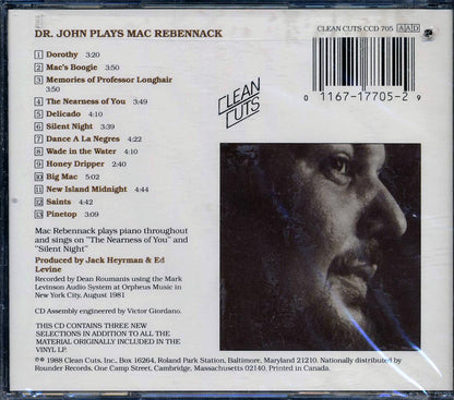 Dr. John - Dr. John Plays Mac Rebennack Music CD