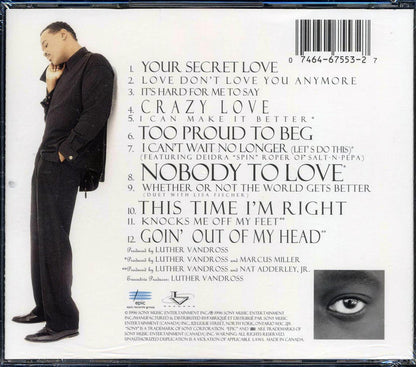 Luther Vandross - Your Secret Love Music CD