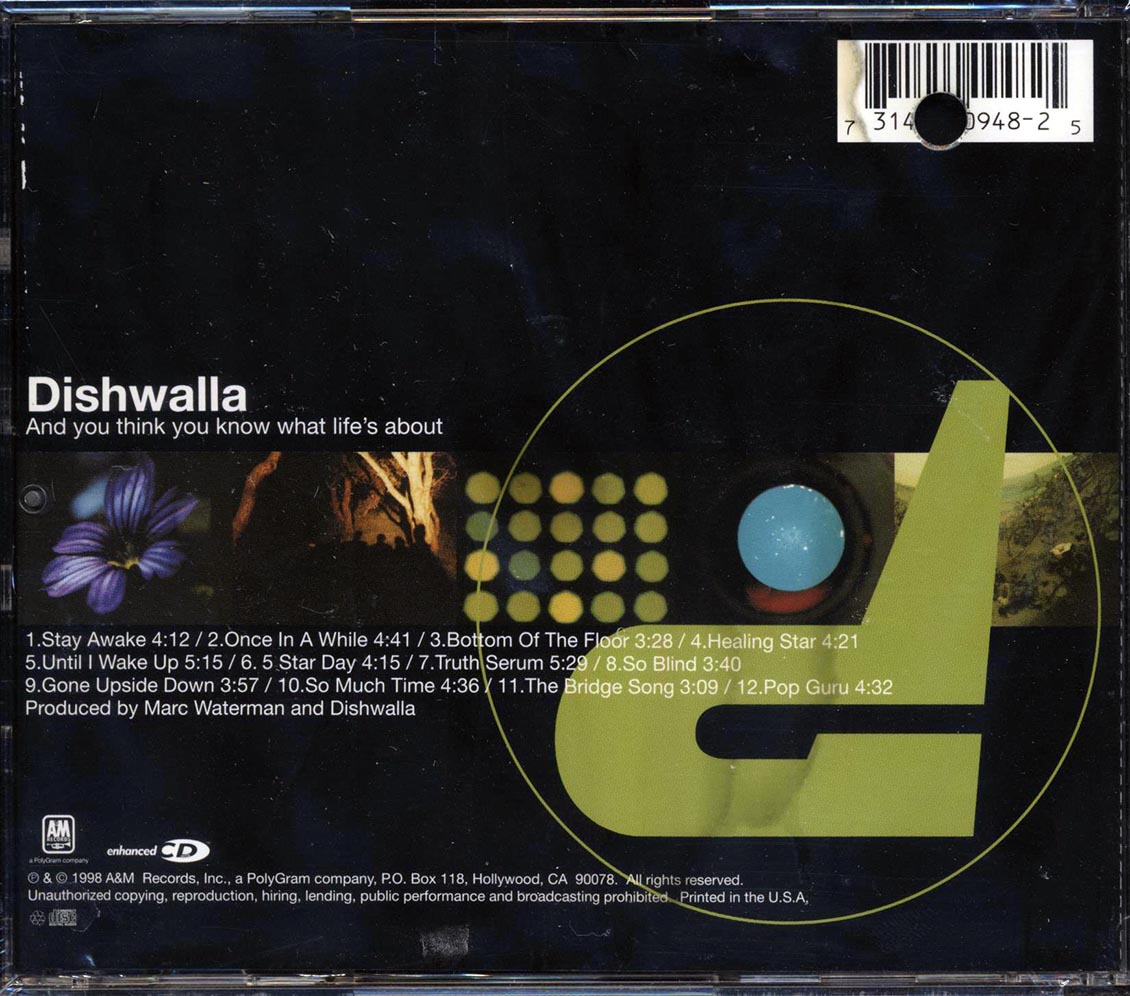 Dishwalla - And You Think You Know What Life's About (marked/ltd stock) Music CD