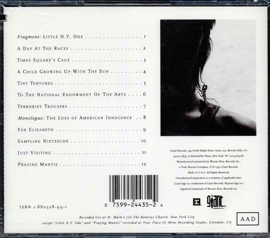 Jim Carroll - Praying Mantis Music CD
