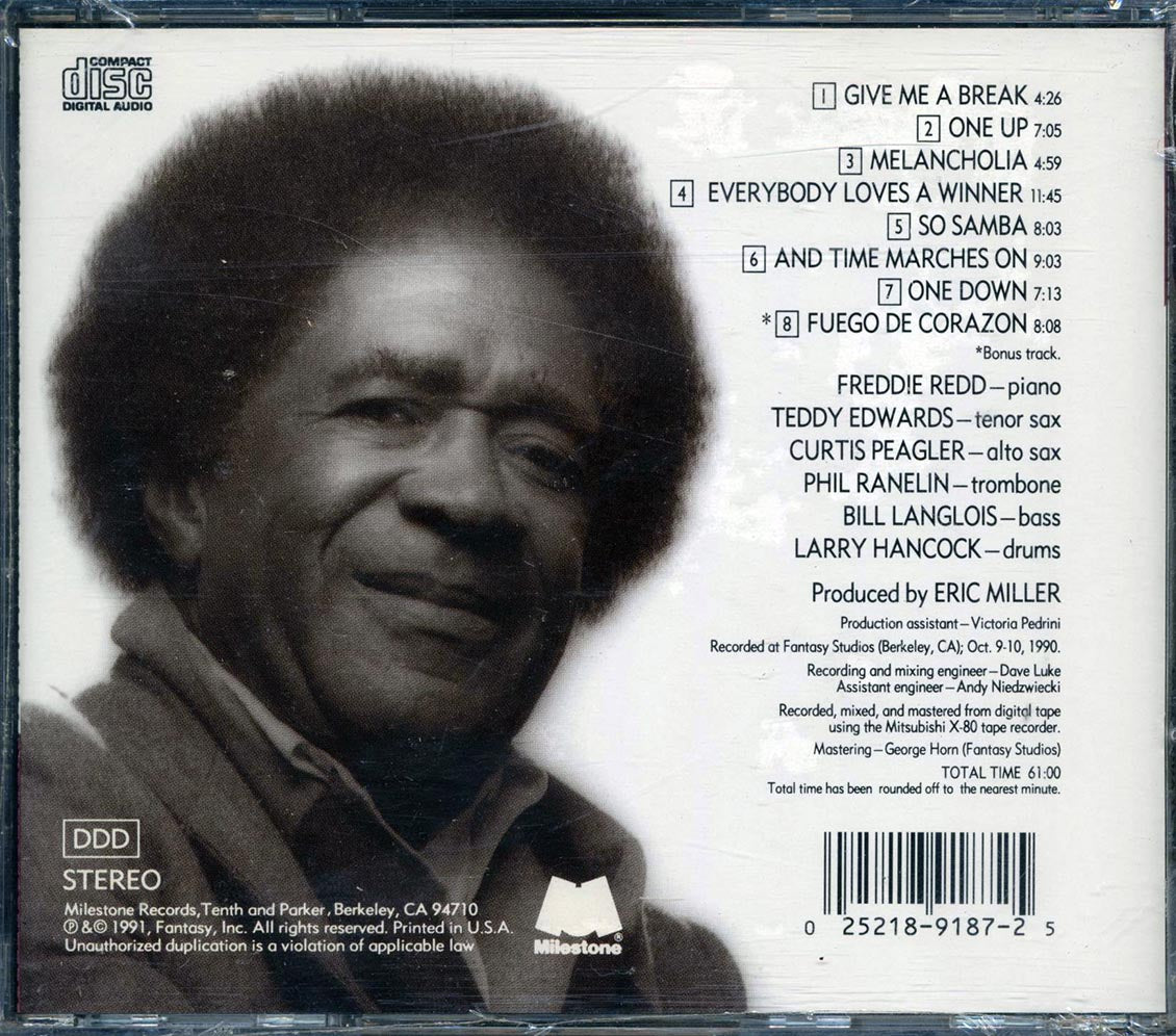 Freddie Redd - Everybody Loves A Winner Music CD