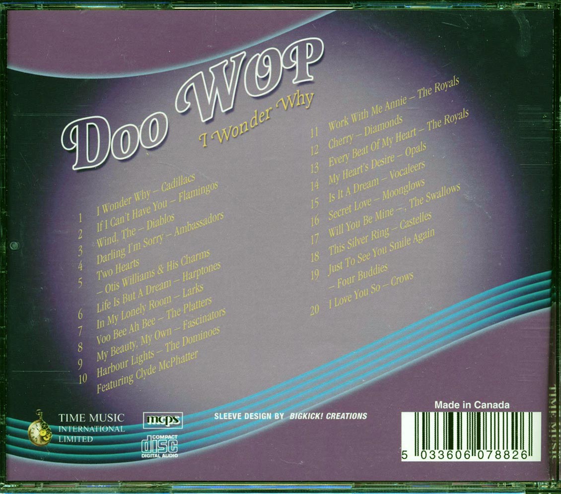 The Cadillacs, The Flamingos, The Diablos, Etc. - Doo Wop: I Wonder Why Music CD