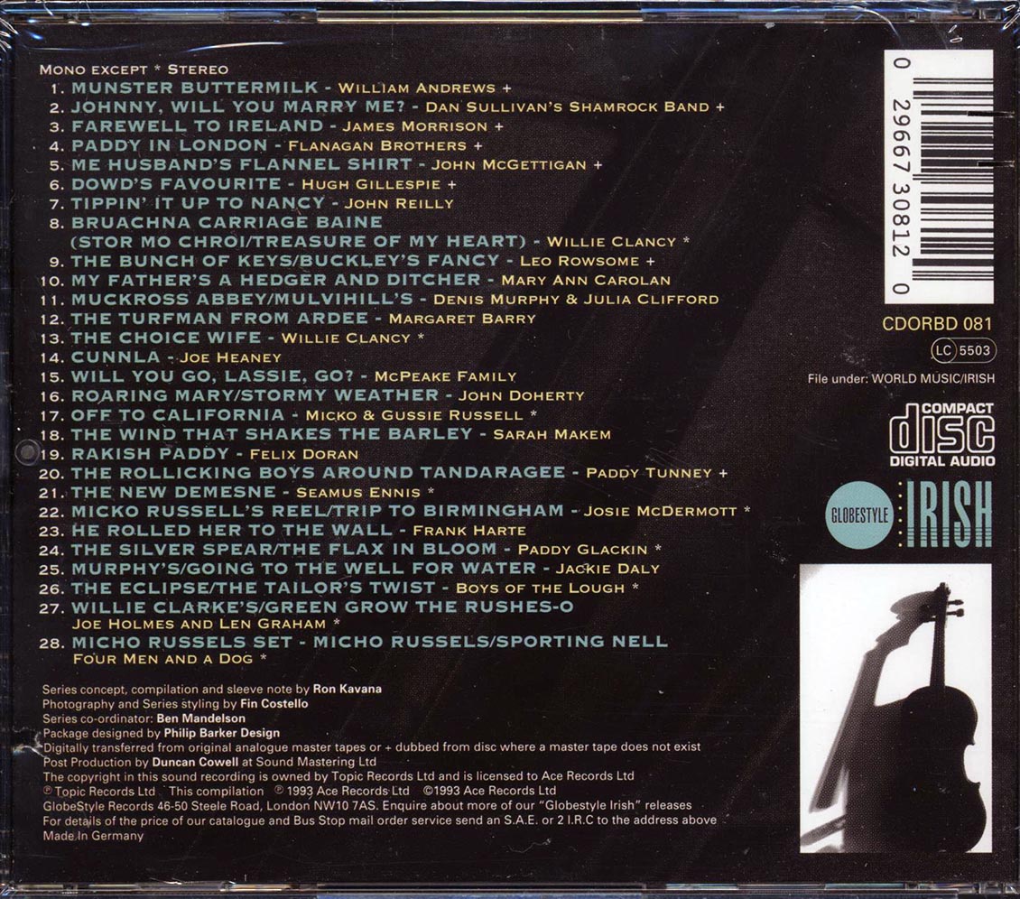 William Andrews, Dan Sillivan's Shamrock Band, James Morrison, The Flanagan Brothers - Treasure Of My Heart (marked/ltd stock) Music CD