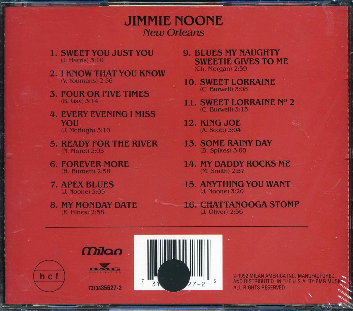 Jimmie Noone - New Orleans (marked/ltd stock) Music CD