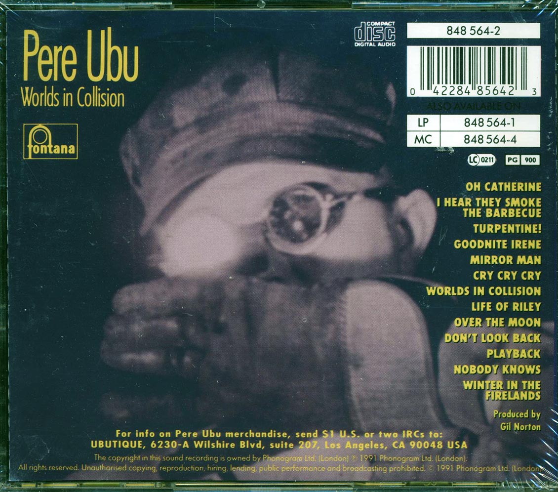 Pere Ubu - Worlds In Collision Music CD
