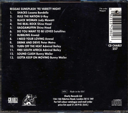 Bunny Wailer, U Roy, Peter Metro, Shinehead, Aswad, Admiral Bailey, Etc. - Reggae Sunsplash '90: Variety Night (marked/ltd stock) Music CD
