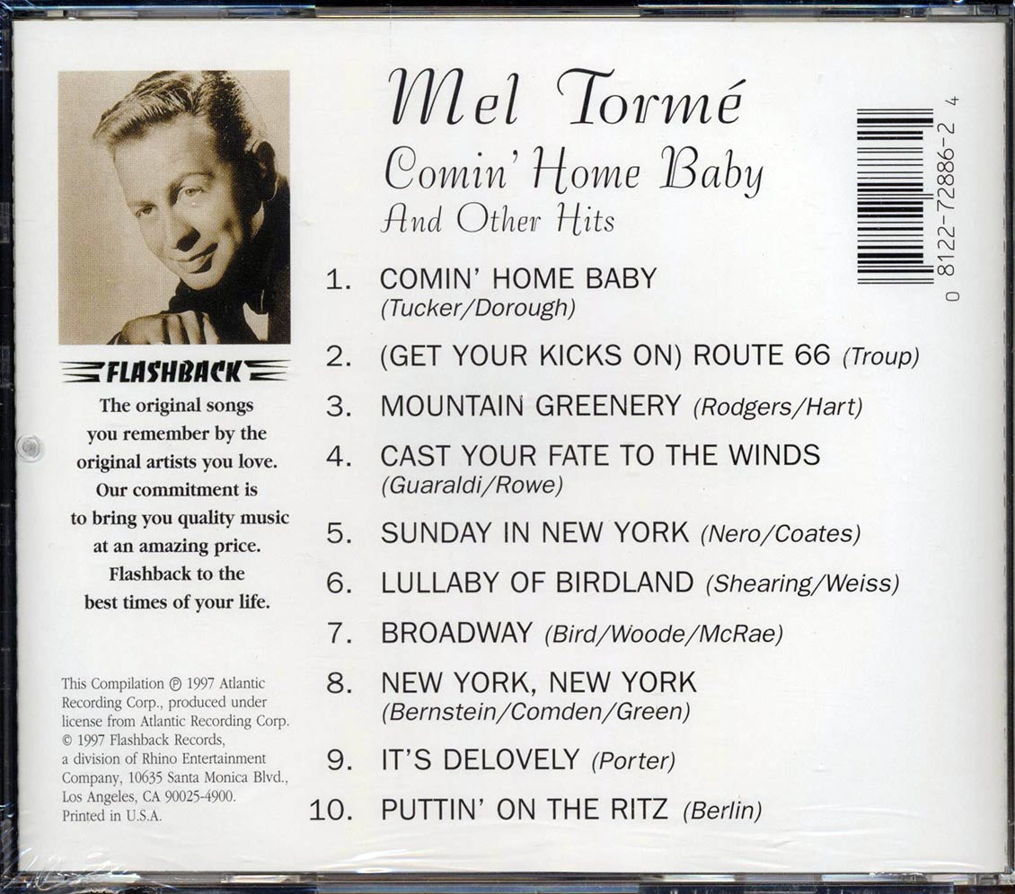 Mel Torme - Comin' Home Baby And Other Hits Music CD