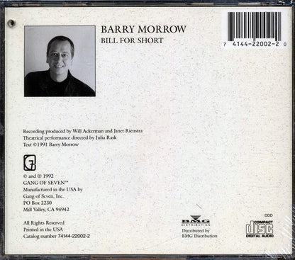 Barry Morrow - Bill For Short Music CD