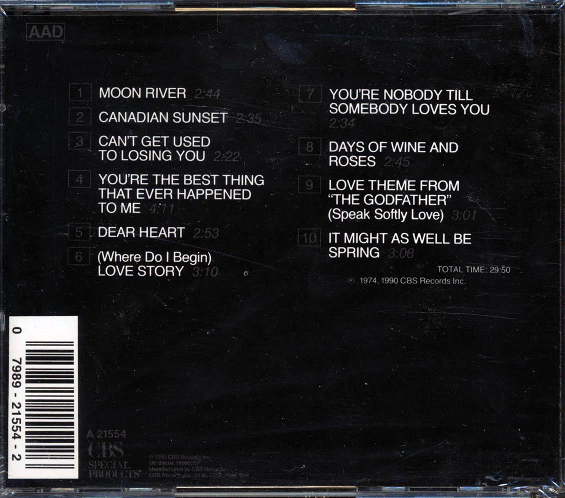 Andy Williams - Moon River Music CD