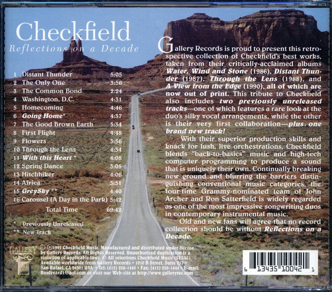 Checkfield - Reflections On A Decade Music CD
