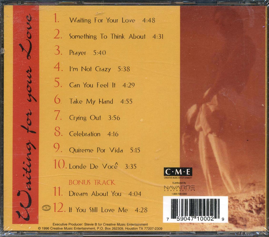 Stevie B - Waiting For Your Love Music CD
