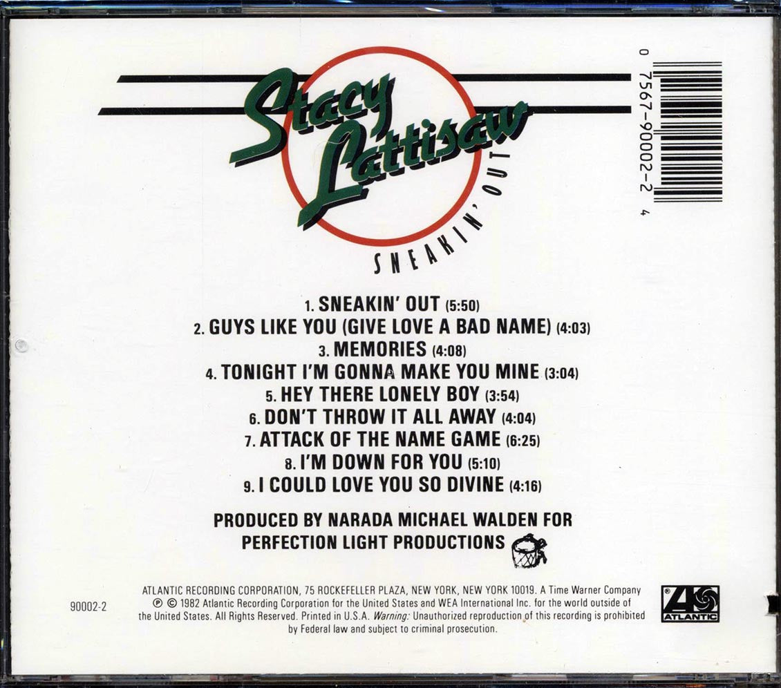 Stacy Lattisaw - Sneakin' Out (marked/ltd stock) Music CD