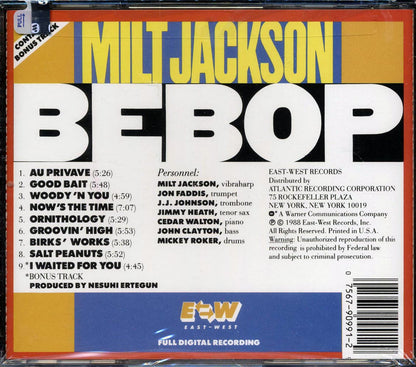 Milt Jackson - Bebop Music CD
