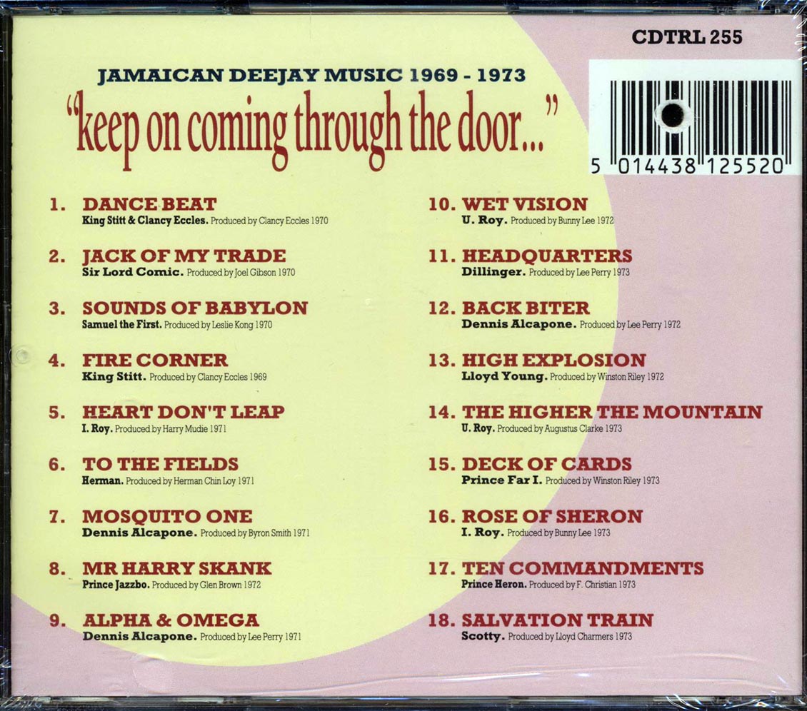 King Stitt, Prince Far I, I Roy, Clancy Eccles, Sir Lord Comic, Prince Jazzbo, Etc. - Keep On Coming Through The Door: Jamaican Deejay Music 1969-1973 (marked/ltd stock) Music CD