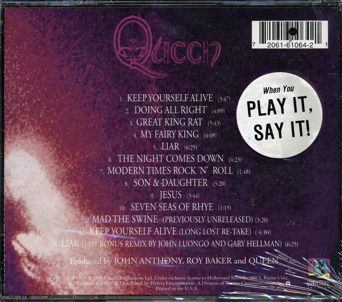 Queen - Queen (marked/ltd stock) Music CD