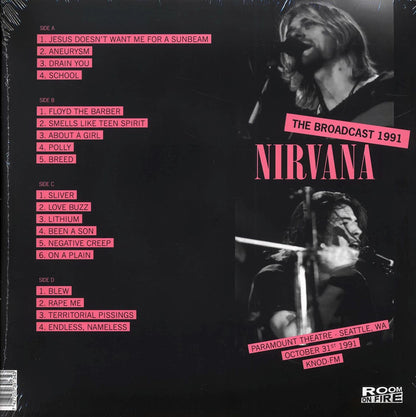 Nirvana Paramount Theatre Seattle: The Broadcast 1991 October 31st 2xLP Vinyl Record