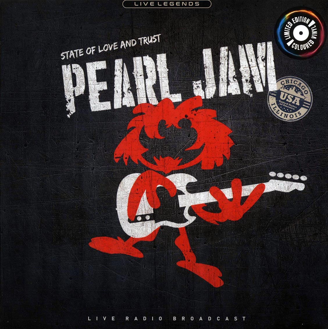 Pearl Jam State Of Love And Trust: Cabaret Metro, Chicago 28031992 ltd. ed. red Vinyl Record