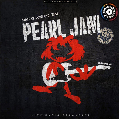 Pearl Jam State Of Love And Trust: Cabaret Metro, Chicago 28031992 ltd. ed. red Vinyl Record