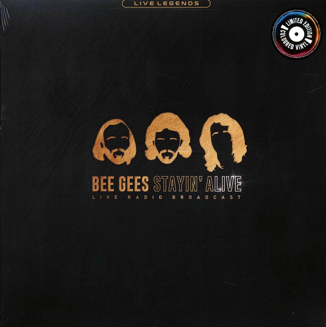 Bee Gees Stayin' Alive Live Radio Broadcast: Live Legends ltd. ed. colored Vinyl Record