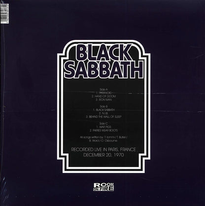 Black Sabbath - Live In Paris 1970 (2xLP) Vinyl Record
