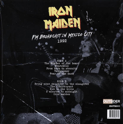Iron Maiden From Here To Mexico ltd. ed. clear Vinyl Record