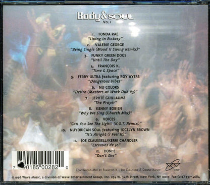 Fonda Rae, Valerie George, Funky Green Dogs, Etc. - Body & Soul Volume 1 (marked/ltd stock) Music CD