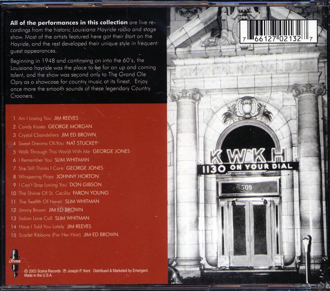 Slim Whitman, George Jones, Jim Reeves, Etc. - Country Crooners Music CD