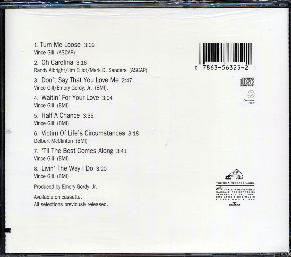 Vince Gill - Turn Me Loose (marked/ltd stock) Music CD