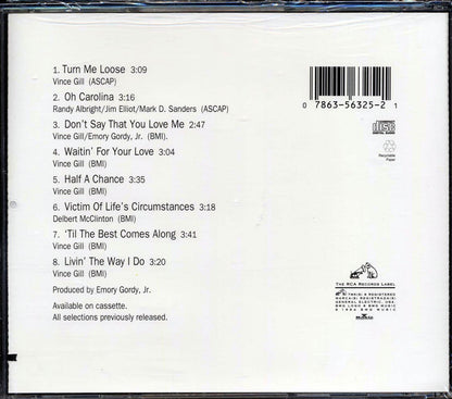 Vince Gill - Turn Me Loose (marked/ltd stock) Music CD
