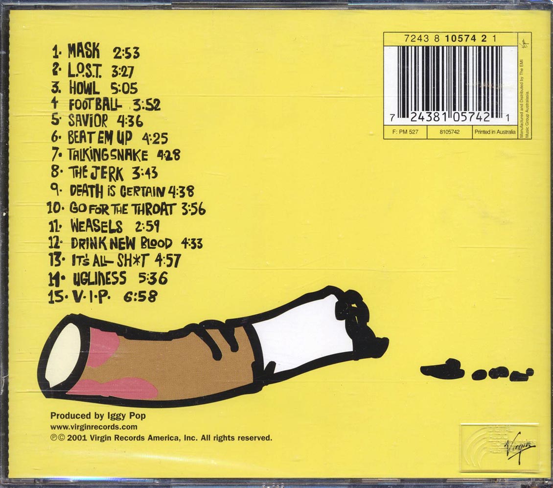 Iggy Pop - Beat Em Up Music CD