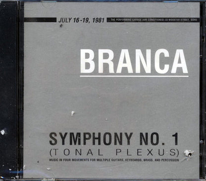 Branca - Symphony No. 1: Tonal Plexus (marked/ltd stock) Music CD