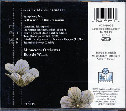 Minnesota Orchestra, Edo De Waart, Mahler - Symphony No. 1 Music CD