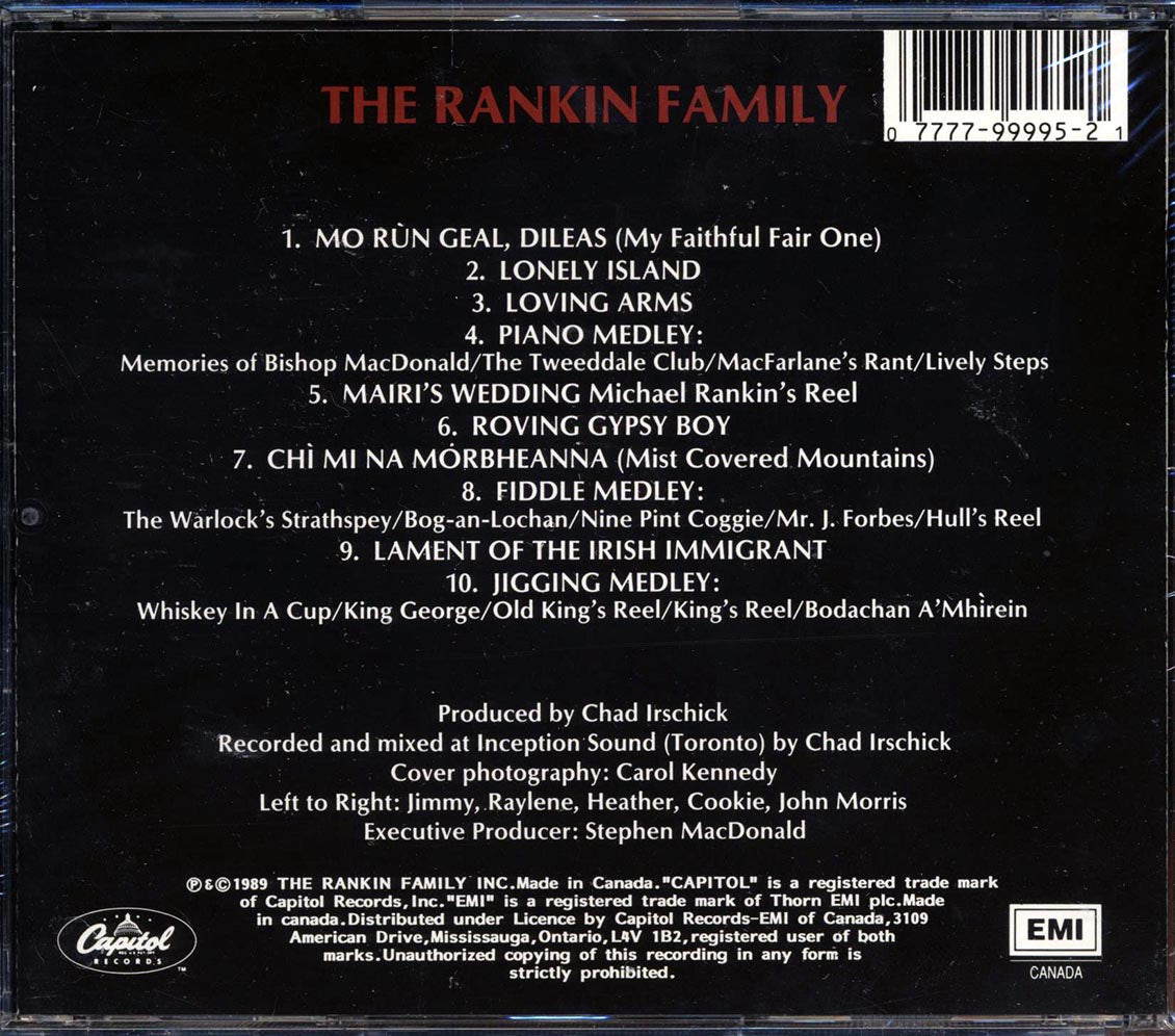 The Rankin Family - The Rankin Family Music CD