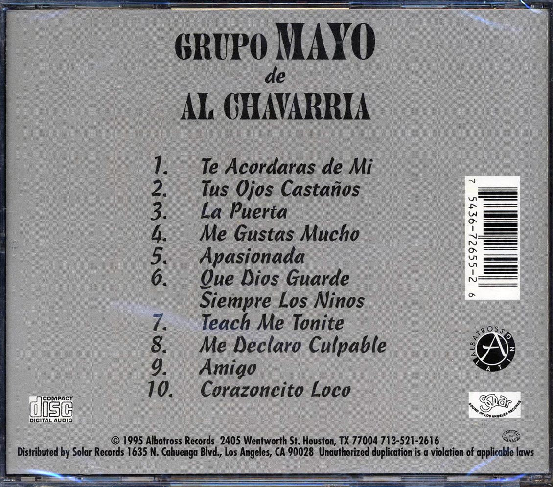 Al Chavarria - Grupo Mayo Del Al Chavarria Music CD
